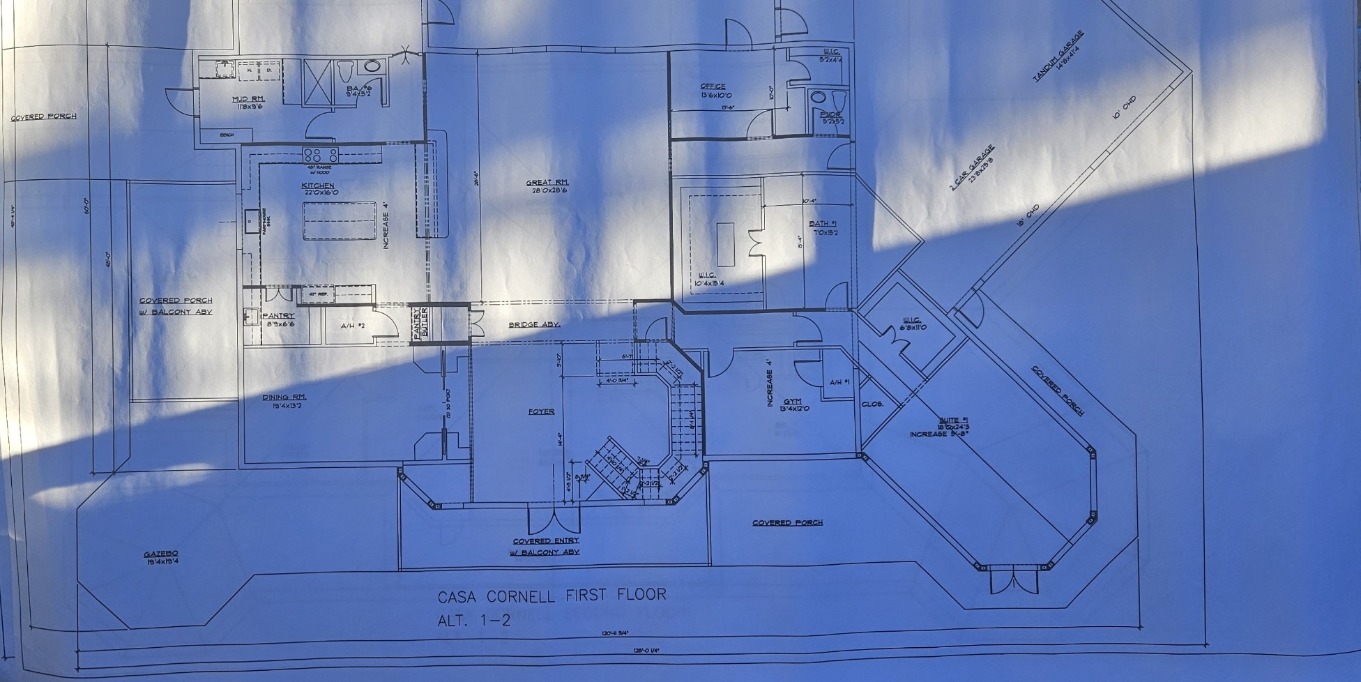 First floor plan as photographed